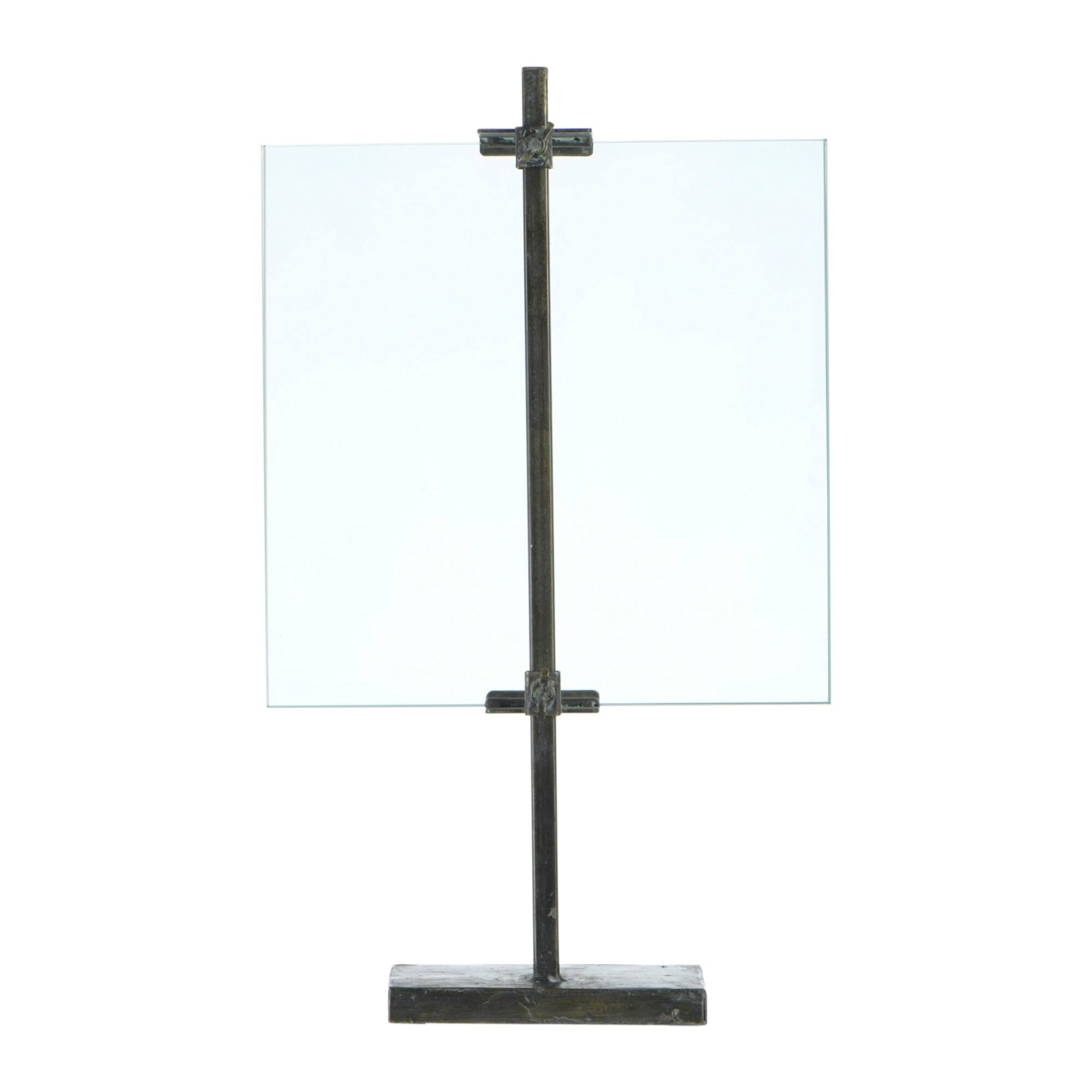 Hello Honey® Black Adjustable Metal Stand & Glass 10" x 16.75" Floating Photo Frame